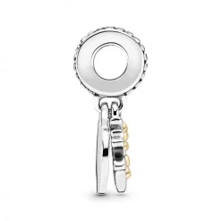 Charm Double Pendant Cœur Arbre de vie Bicolore Pandora People