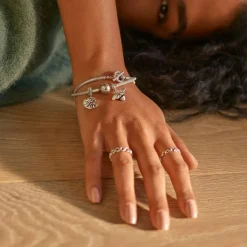 Charm Double Pendant Cœur Arbre de vie Bicolore Pandora People