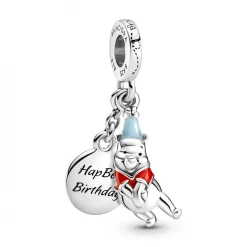 Charm Double Pendant Happy birthday & Winnie L'Ourson Disney x Pandora