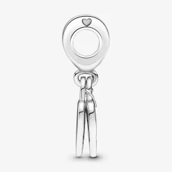 Charm double pendant Pandora Moments Cadenas & cœur