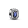 Charm Femme Abyme de Rectangles Scintillants Bleu Pandora Timeless