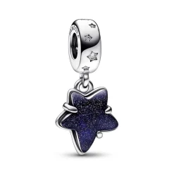 Charm Femme Pendant Murano Étoile Céleste et Galaxie Pandora Moments