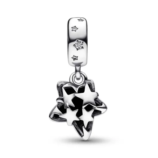 Charm Femme Pendant Murano Étoile Céleste et Galaxie Pandora Moments