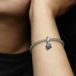 Charm Femme Pendant Murano Étoile Céleste et Galaxie Pandora Moments