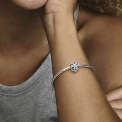 Charm Femme Rond Herbier Scintillant Pandora Timeless