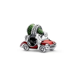 Charm Femme Sapin de Noël et Voiture Pandora Moments