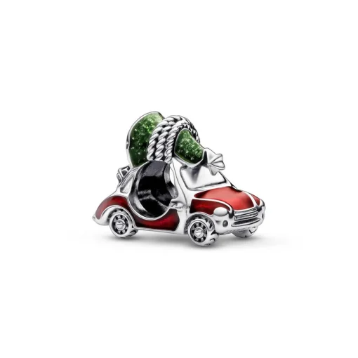 Charm Femme Sapin de Noël et Voiture Pandora Moments