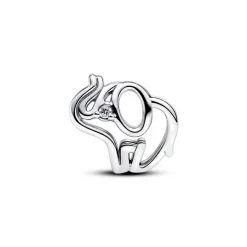 Charm Éléphant Ajouré