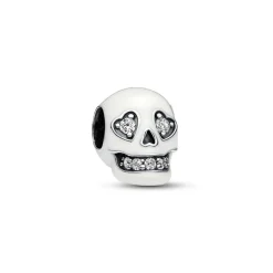 Charm Luminescent Tête de Mort Scintillante