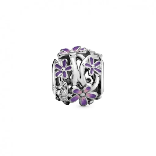 Charm Marguerite Violette Ajouré Pandora Garden
