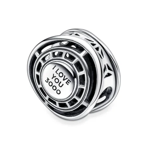 Charm Marvel x Pandora Reacteur arc bleu de Iron Man The Avengers