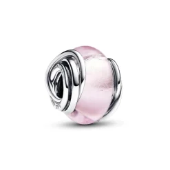 Charm Murano Rose et Cercles