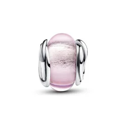 Charm Murano Rose et Cercles