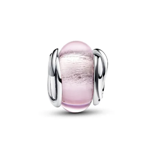 Charm Murano Rose et Cercles