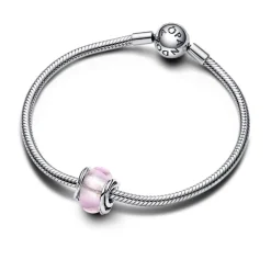 Charm Murano Rose et Cercles