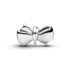 Charm Nœud Scintillant Argent