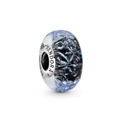 Charm Océan Verre de Murano Bleu Foncé Ondulé Pandora Colours