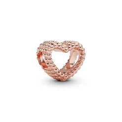 Charm Pandora 787516 - Charm Coeur Perlé Rose Femme