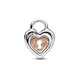Charm Pandora - Bimatière Cadenas Cœur Séparable