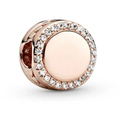Charm Pandora 788747C01 - Rose à graver avec zircon cubique