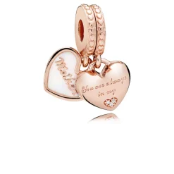 Charm Pandora 782072EN23 - Chamrs Coeurs Mère Fille Pandora Rose Femme