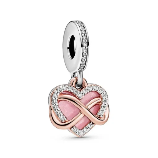 Charm Pendant Cœur Infini Fête des mères