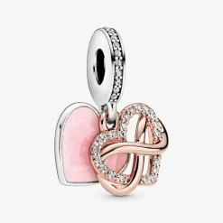 Charm Pendant Cœur Infini Fête des mères