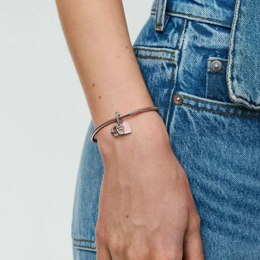 Charm Pendant Cœur Infini Fête des mères