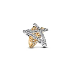Charm Étoile Entrelacée Scintillante