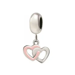 Charms Morellato Bijoux SCZ953 - DROPS Double Coeur acier émail Femme
