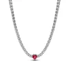 Choker avec Pendentif Halo Cœur