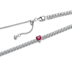 Choker avec Pendentif Halo Cœur