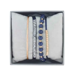 Coffret Les Interchangeables A54368 - Strass Box Jonc Fil Marine Femme