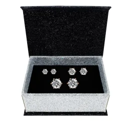 Coffret Trinity 3 Paires de Boucles D'oreilles Or Rose
