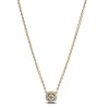 Collier avec Pendentif Halo Rond Pavé