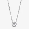 Collier avec Pendentif Halo Scintillant