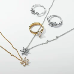 Collier avec Pendentif Herbier Scintillant