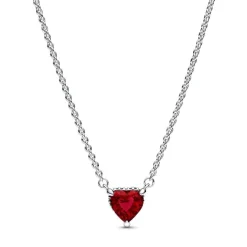 Collier avec Pendentif Pandora - Cœur Halo Scintillant