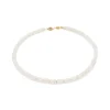 Collier Blima en pierres Jade blanche