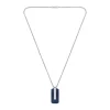 Collier Boss Bijoux Homme avec Pendentif Bleu