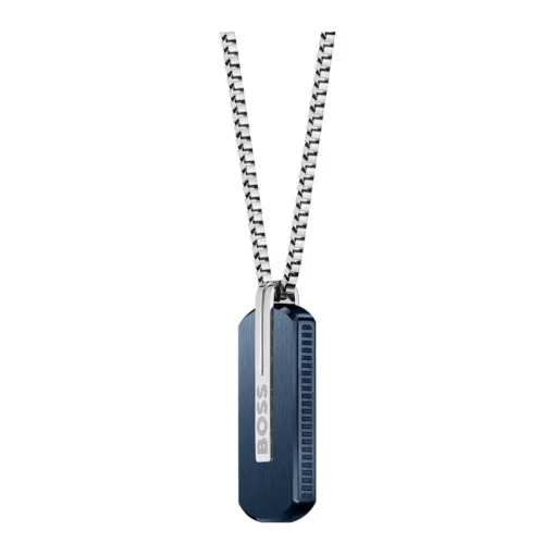 Collier Boss Bijoux Homme avec Pendentif Bleu