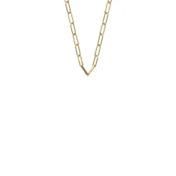 Collier Chaine Réctange Doré
