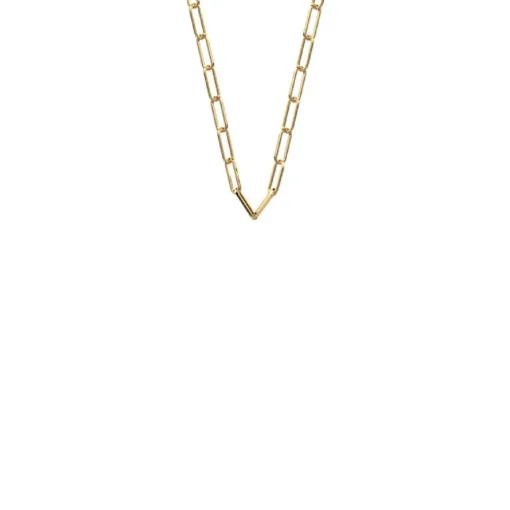 Collier Chaine Réctange Doré