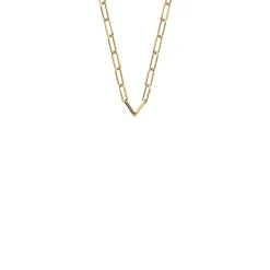 Collier Chaine Réctange Doré