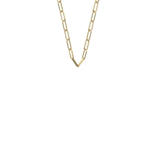 Collier Chaine Réctange Doré