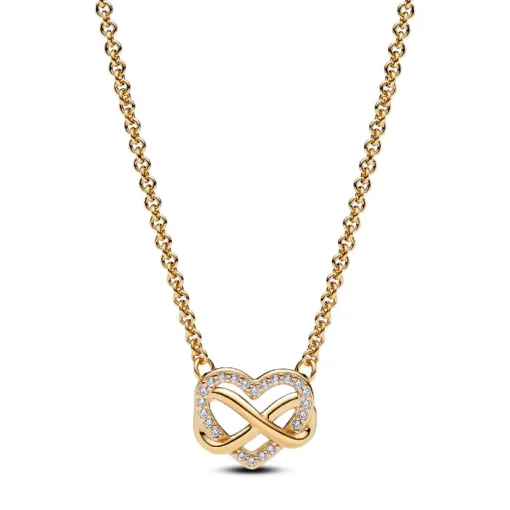 Collier Cœur de l’Infini Scintillant