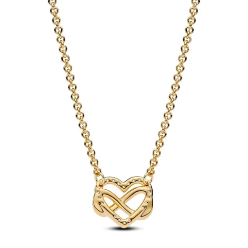 Collier Cœur de l’Infini Scintillant