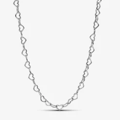 Collier Cœurs Imbriqués Argent