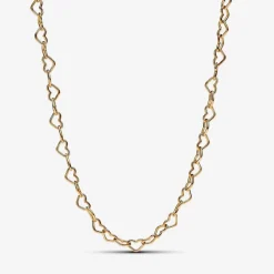 Collier Cœurs Imbriqués Doré
