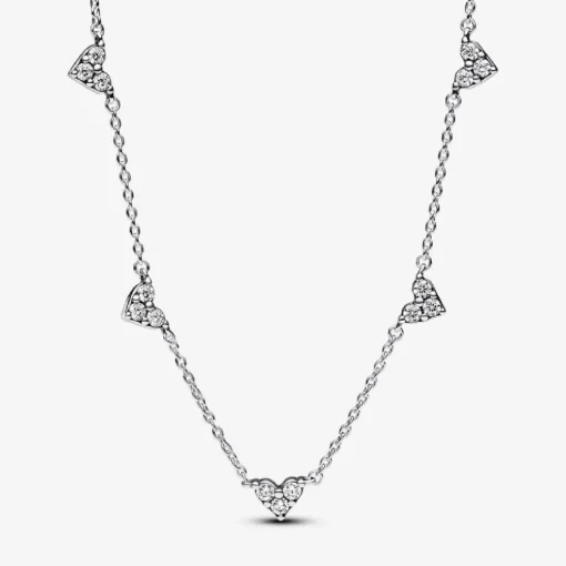 Collier Cœurs Trios de Pierres